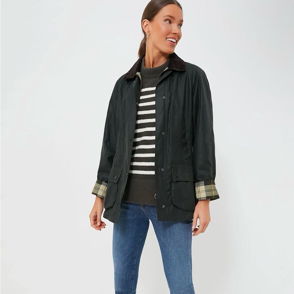 COPY - Barbour NWT Women's Tuckernuck Plus Size Beadnell Waxed Cotton Jacket Sa…